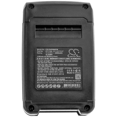 Bateria Einhell 4511396 PXBP-600 2000mAh Li-Ion 18.0V